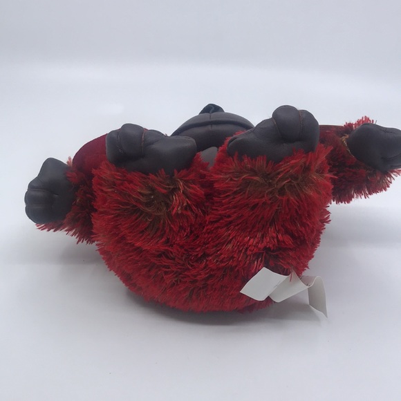 Dan Dee Plush Valentines Red Faux Leather Gorilla Stuffed Animal - Picture 6 of 8
